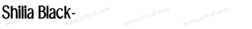 Shilia Black字体转换